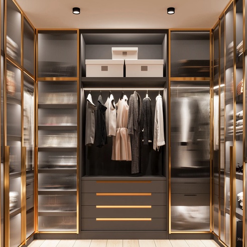 Профиль WARDROBE-1930-2000 ANOD BLACK (Arlight, Алюминий)
