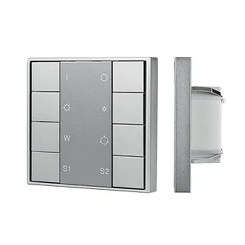 INTELLIGENT ARLIGHT Кнопочная панель DALI-201-23-1G-2SC-RGBW-DT8-IN Silver (BUS, Frame) (IARL, IP20 Металл, 3 года)