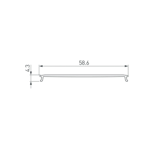 Экран LINE-6070-10m OPAL (Arlight, Пластик)