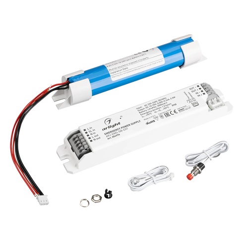 Блок аварийного питания ARJ-EMG-5W-EXT (10-90V, 1.5H, LiFePO4) (Arlight, IP20 Пластик, 3 года)