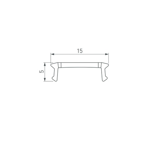 Экран LINE-2000 NARROW WHITE (Arlight, Пластик)