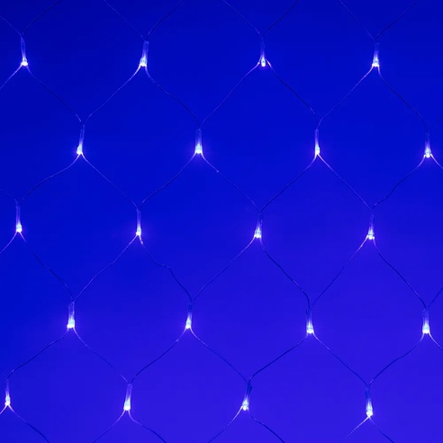 Светодиодная гирлянда ARD-NETLIGHT-HOME-1500x1500-CLEAR-150LED Blue (230V, 12W) (Ardecoled, IP20)