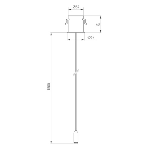 Потолочная чаша MAG-ORIENT-CANOPY-BUILT-L1500 (WH) (Arlight, Металл)
