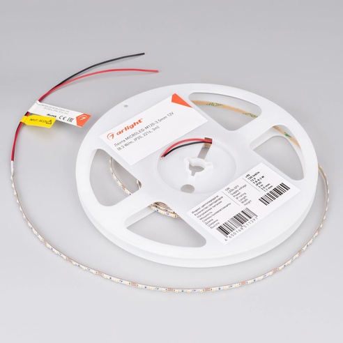 Лента светодиодная MICROLED-M120-3.5mm 12V Day4000 (8.3 W/m, IP20, 2216, 3m) (Arlight, узкая)