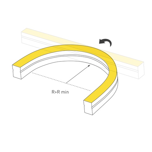Лента светодиодная герметичная MOONLIGHT-SIDE-A140-12x24mm 24V Warm3000 (9.6 W/m, IP68, 5m, wire x2) (Arlight, Вывод прямой, 3 года)