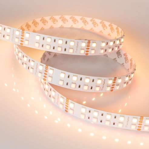 Лента светодиодная RT-B144-19mm 24V RGBW-Warm (32 W/m, IP20, 5m) (Arlight, Открытый)