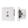 Механизм USB розетки SCT-TENDO-MUAC-PL-WH (5V, 3A, QC3) (Arlight, -)