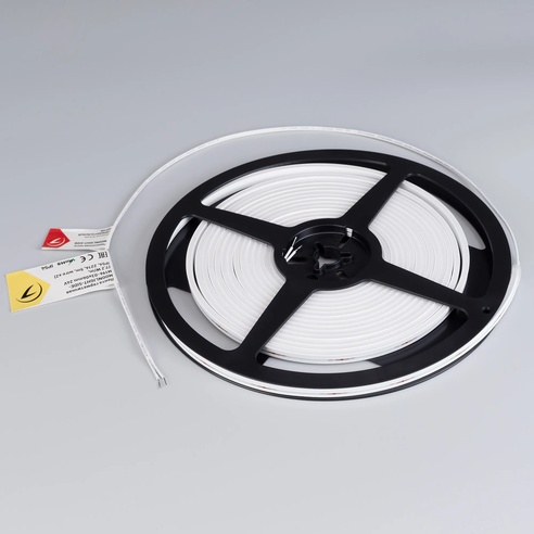 Лента светодиодная герметичная MOONLIGHT-SIDE-M196-03x06mm 24V Warm3000 (7.2 W/m, IP54, 2216, 5m, wire x2) (Arlight, Вывод прямой, 3 года)