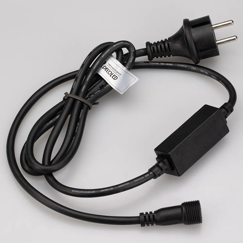 Шнур питания ARD-CLASSIC-BALL-STD-1.5M Black (230V, 1.6A) (Ardecoled, Закрытый)