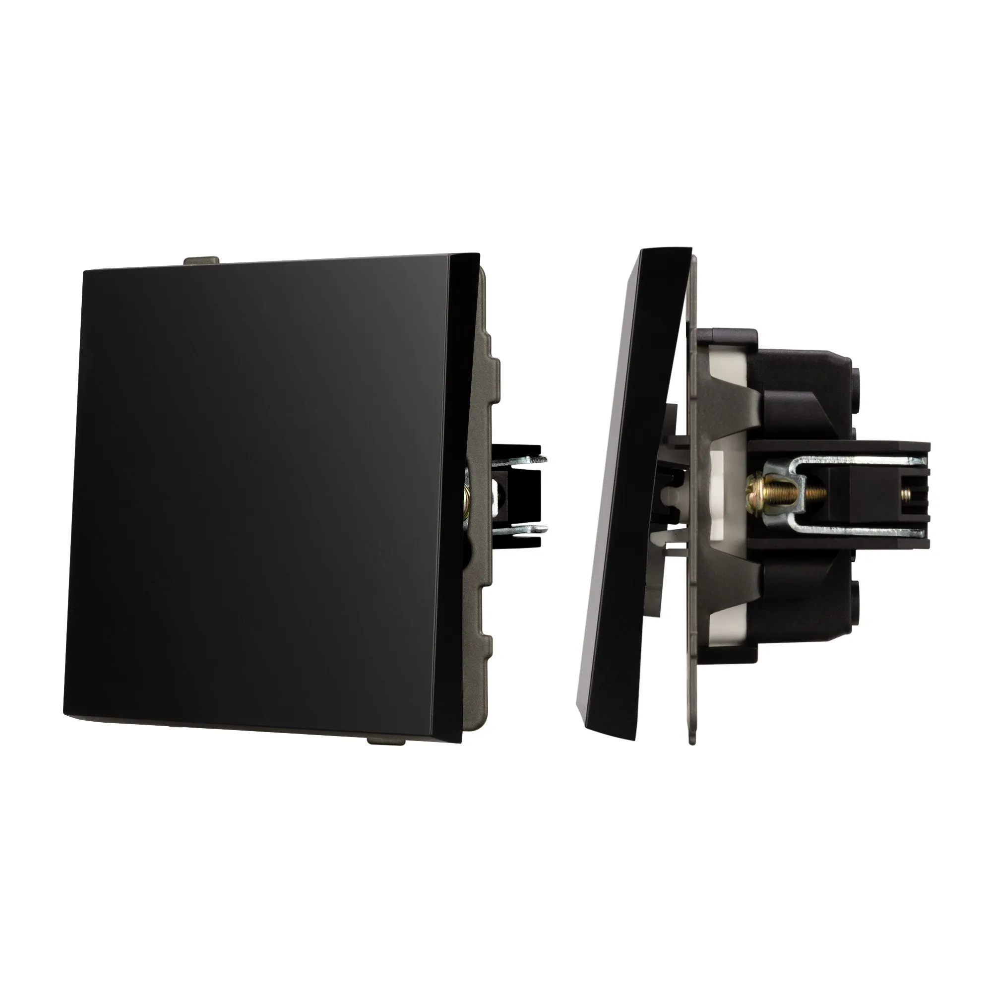 Механизм выключателя одноклавишный перекрёстный SWT-TENDO-MKX1-PL-BK (230V, 10A) (Arlight, -) - изображение товара