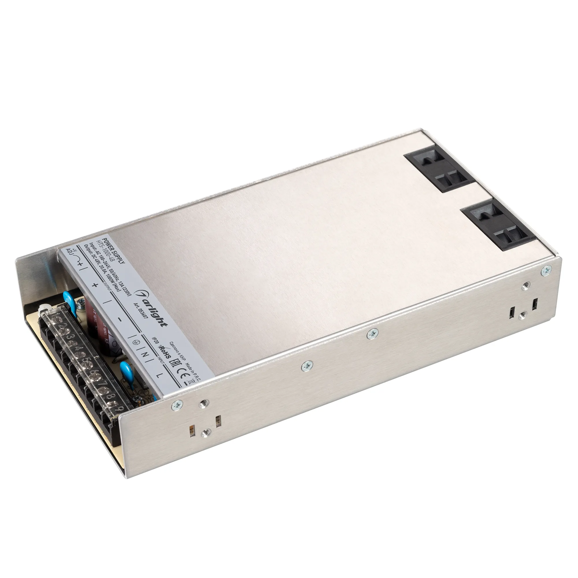 Блок питания HTS-1000-48 (48V, 20.8A, 1000W) (Arlight, IP20 Сетка, 3 года) - изображение товара