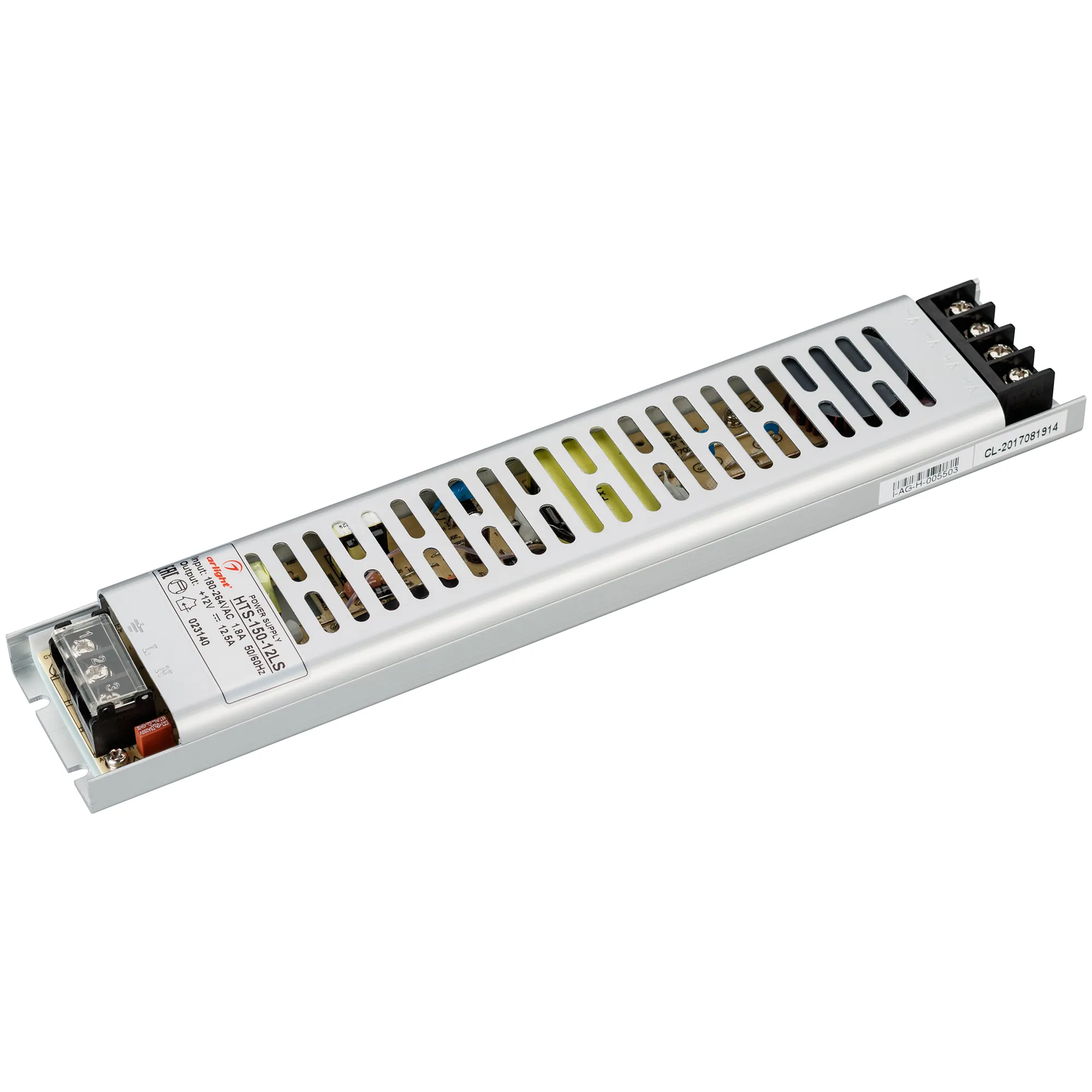 Блок питания HTS-150-12-LS (12V, 12.5A, 150W) (Arlight, IP20 Сетка, 3 года) - изображение товара