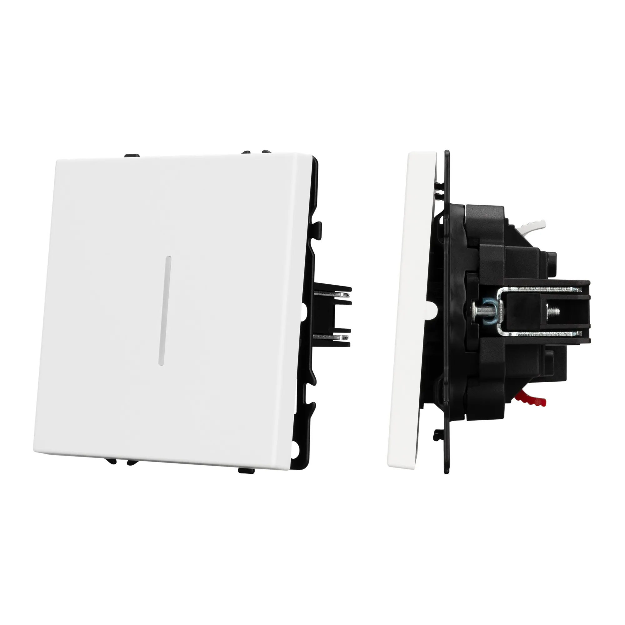 Механизм выключателя одноклавишный проходной LED SWT-NOBE-MKP1-SFPL-L-WH (230V, 10A) (Arlight, -)